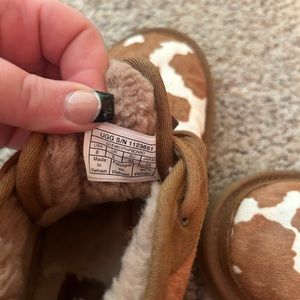UGG cowprint shoes